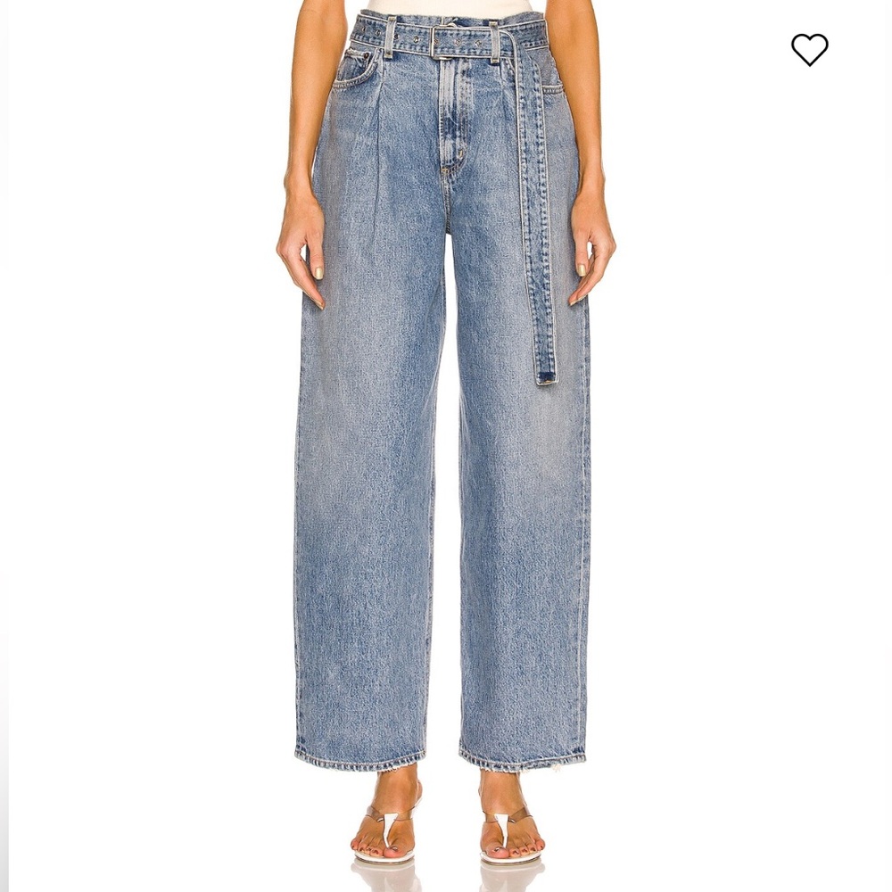 Agolde Belted Baggy Jeans in Outlander Free People - Picture 4 of 9